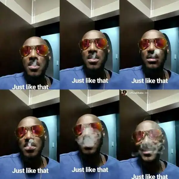 2face Idibia Giving Smoking Lessons This Christmas [PICS]